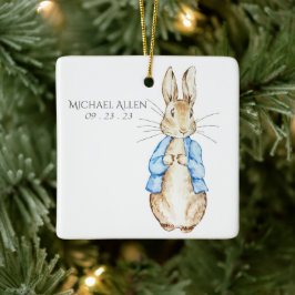 Adorno De Cerámica Bebé personalizado de Peter Rabbit