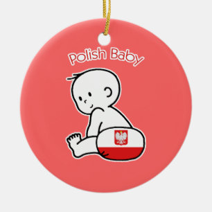 Adorno De Cerámica Bebé polaco