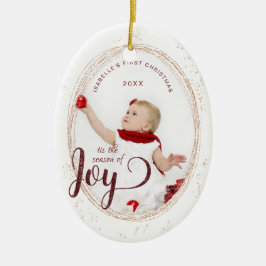 Adorno De Cerámica Bebés primera temporada de Navidad: Personalizado 