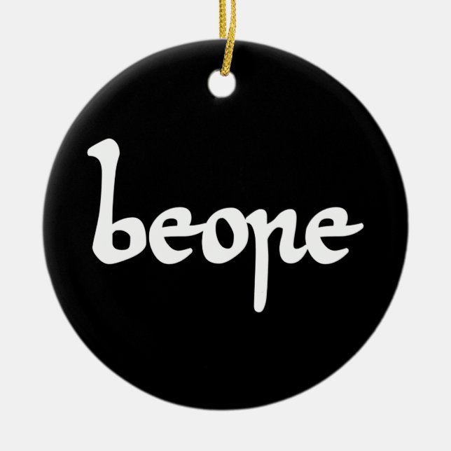 Adorno De Cerámica Bebida inglesa antigua (Frente)