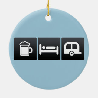 Adorno De Cerámica Bebida, sueño y campanas