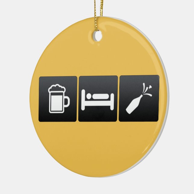 Adorno De Cerámica Bebida, sueño y champán (Izquierda)