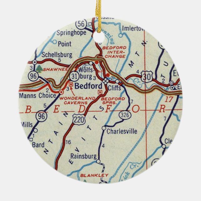 Adorno De Cerámica Bedford PA (Atrás)