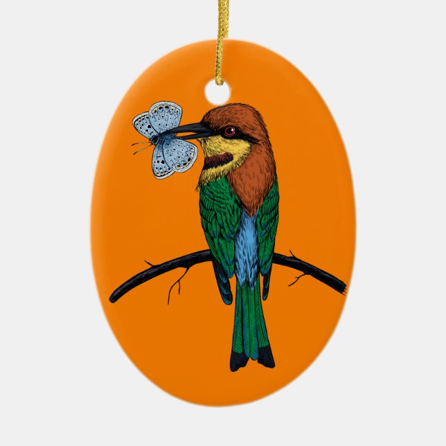 Adorno De Cerámica Bee eater (Frente)