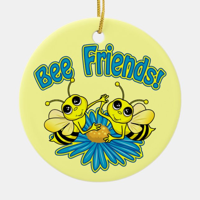 Adorno De Cerámica Bee Friends (Frente)