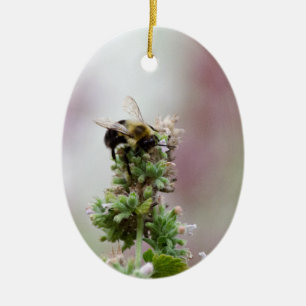 Adorno De Cerámica Bee in Pink and Mint