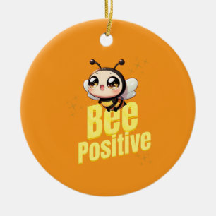 Adorno De Cerámica Bee Positivo