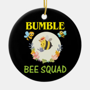 Adorno De Cerámica Beekeeper Art Bumble Bee Squad