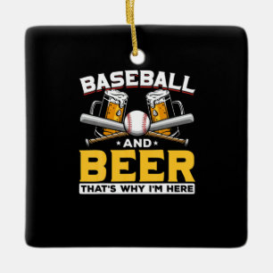 Adorno De Cerámica Beer Drinker Beer Humor de cerveza de béisbol Cump