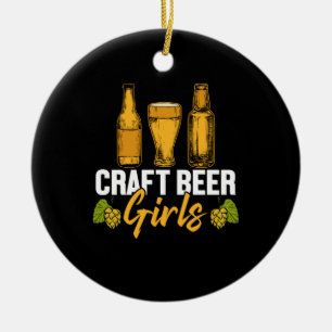 Adorno De Cerámica Beer Drinker Craft Beer Chicas Cumpleaños