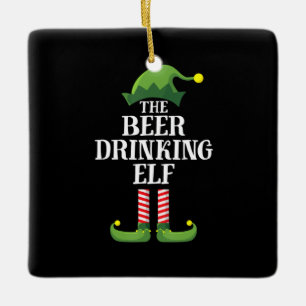 Adorno De Cerámica Beer Drinking Christmas Birthday