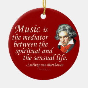 Adorno De Cerámica Beethoven en música