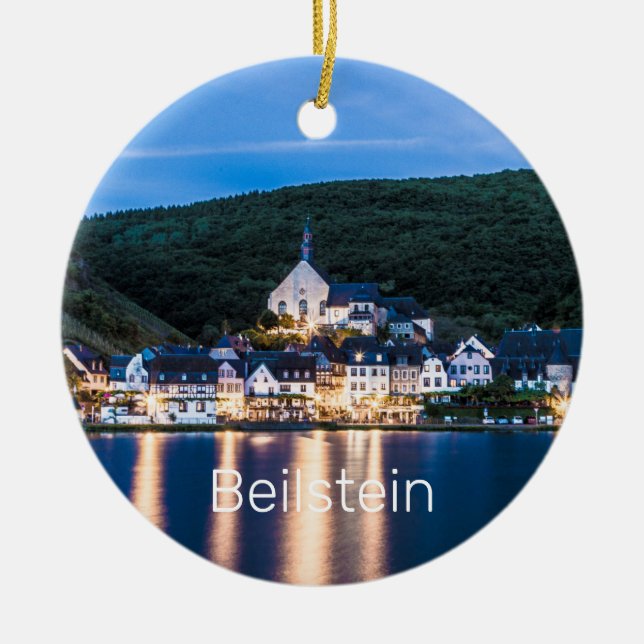 Adorno De Cerámica Beilstein Moselle Renania-Palatinado Alemania (Frente)