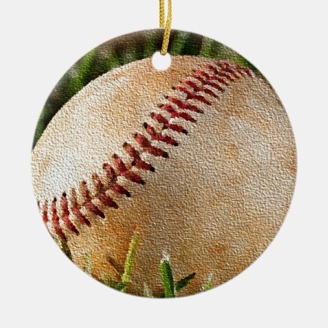 Adorno De Cerámica Béisbol (Frente)
