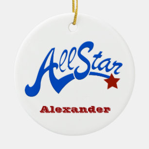 Adorno De Cerámica Béisbol All Star