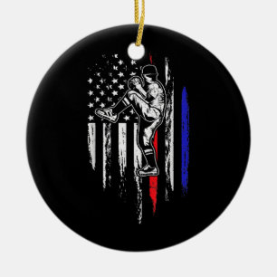 Adorno De Cerámica Béisbol Bandera Americana Pitcher Estados Unidos P