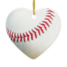 Béisbol Blanco con Costura Roja