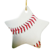 Béisbol blanco con tintes rojos