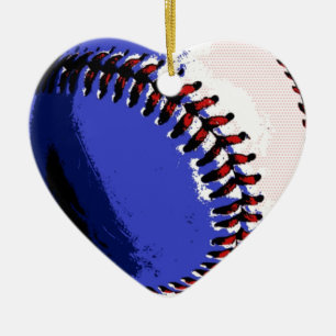 Adorno De Cerámica Béisbol de arte pop