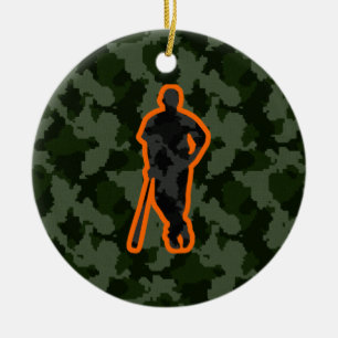 Adorno De Cerámica Béisbol de Camo