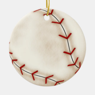 Adorno De Cerámica Béisbol del navidad