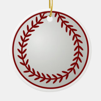 Adorno De Cerámica Béisbol del navidad