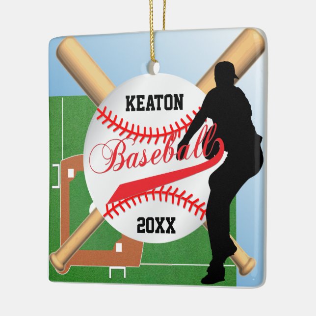 Adorno De Cerámica Béisbol ⚾ jugador (lanzador) (Izquierda)