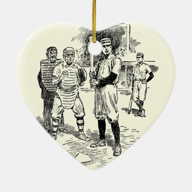 Adorno De Cerámica Béisbol: Jugadores (Atrás)