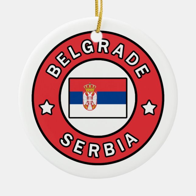 Adorno De Cerámica Belgrado Serbia (Frente)
