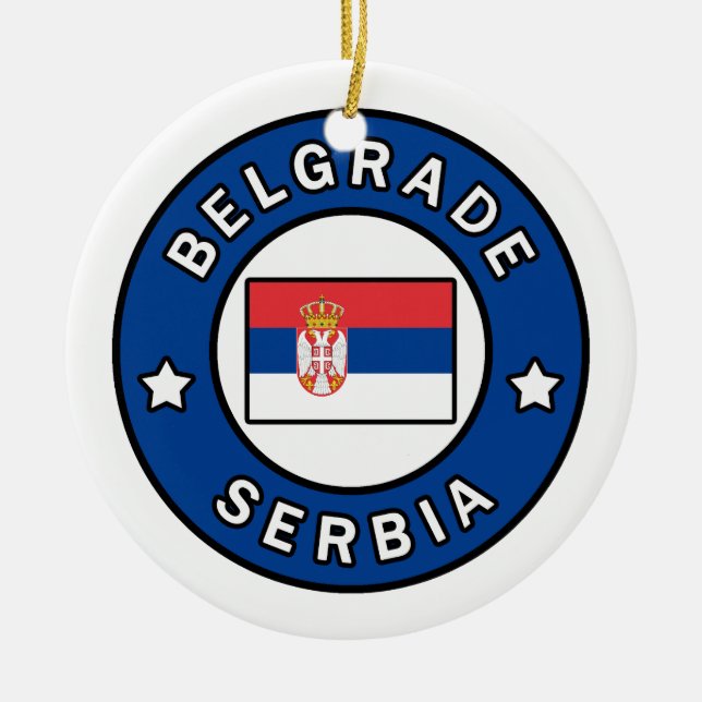 Adorno De Cerámica Belgrado Serbia (Frente)