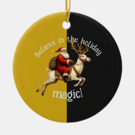 Adorno De Cerámica Believe In The Holiday Magic 