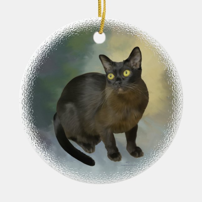 Adorno De Cerámica Bella birmana (Frente)