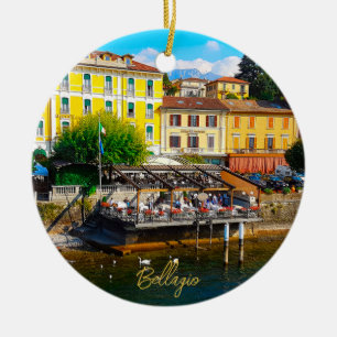 Adorno De Cerámica Bellagio Lombardía Lago de Como Italia paseo marít