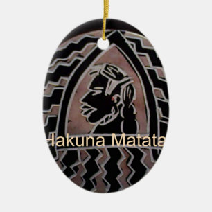 Adorno De Cerámica Belleza africana: el retrato tribal de Bongo Maasa