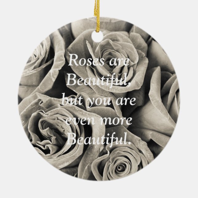 Adorno De Cerámica Belleza de terciopelo vintage (Atrás)