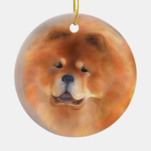 Adorno De Cerámica Belleza del perro chino de perro chino