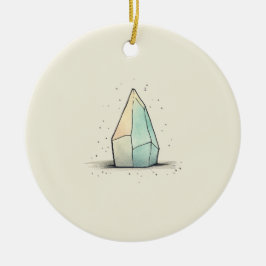 Adorno De Cerámica Bello arte de tonos cristalinos