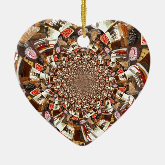 Adorno De Cerámica Bellos pasteles y postres (Frente)