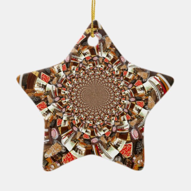 Adorno De Cerámica Bellos pasteles y postres (Frente)