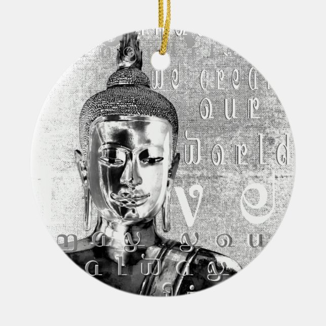 Adorno De Cerámica Bendición de Buda (Frente)