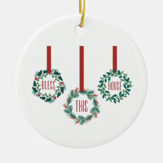 Adorno De Cerámica Bendición Esta Casa