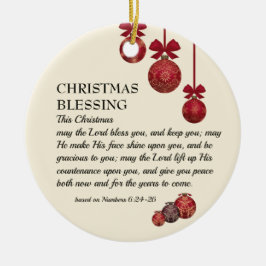 Adorno De Cerámica Bendición para los navidades | JEHOVAH TE BENDIGA