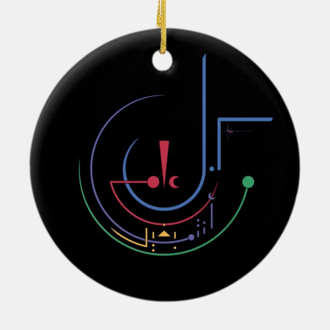 Adorno De Cerámica Bendiciones anuales (medianoche) (Atrás)