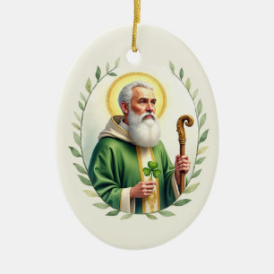 Adorno De Cerámica Bendiciones del Día de la Fiesta de San Patricio C