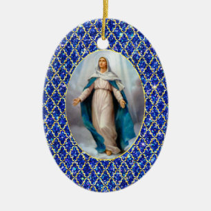 Adorno De Cerámica Bendita Virgen María