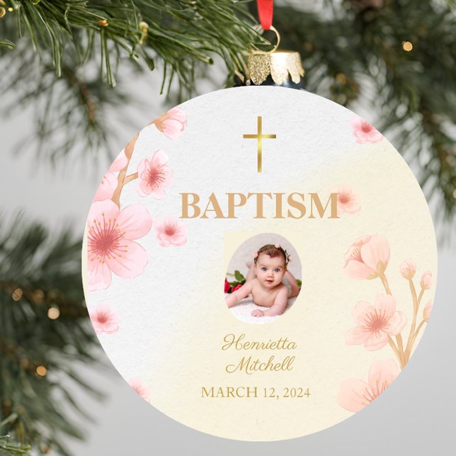 Adorno De Cerámica "Bendito y bautizado: Un día para recordar" (Subido por el creador)