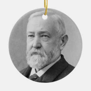 Adorno De Cerámica Benjamin Harrison 23rd President