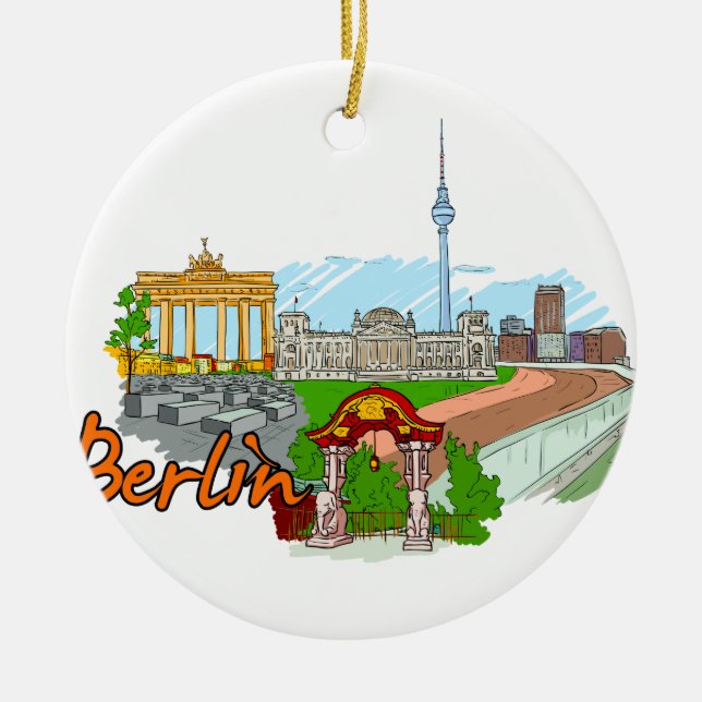 Adorno De Cerámica Berlín - Alemania (Frente)