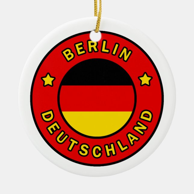 Adorno De Cerámica Berlín Deutschland (Frente)