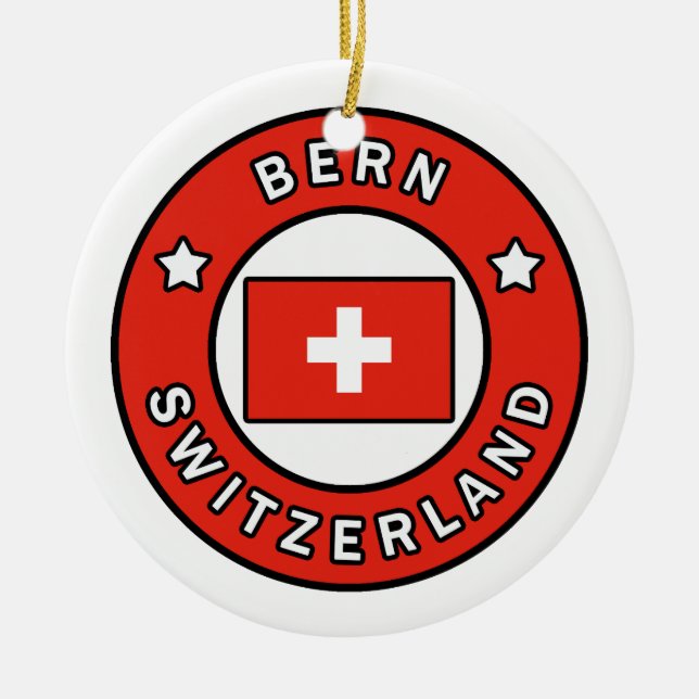 Adorno De Cerámica Berna Suiza (Frente)